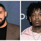 Drake, left; 21 Savage.